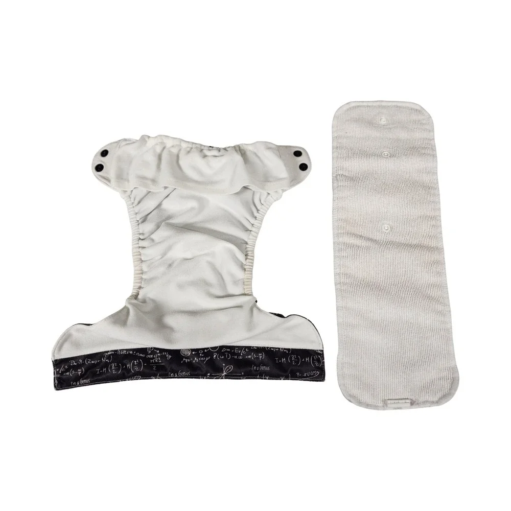 BumGenius Albert Science Math Physics Pocket Cloth Diaper with Insert Snap Rise‎